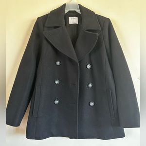 Old navy black trenchcoat